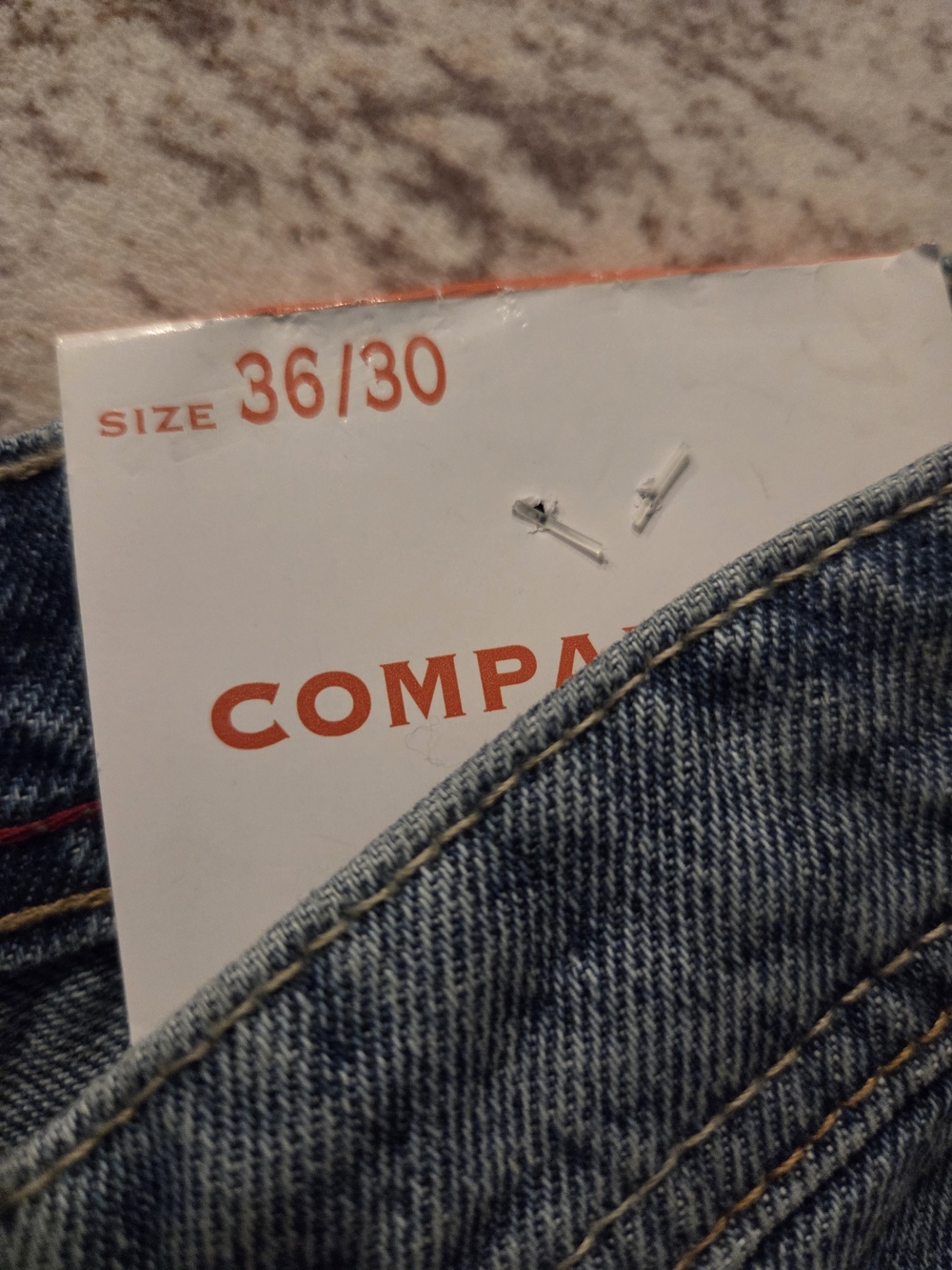 Vintage Baggy Fit Men’s Jeans in Light Blue - Picture 6 of 8